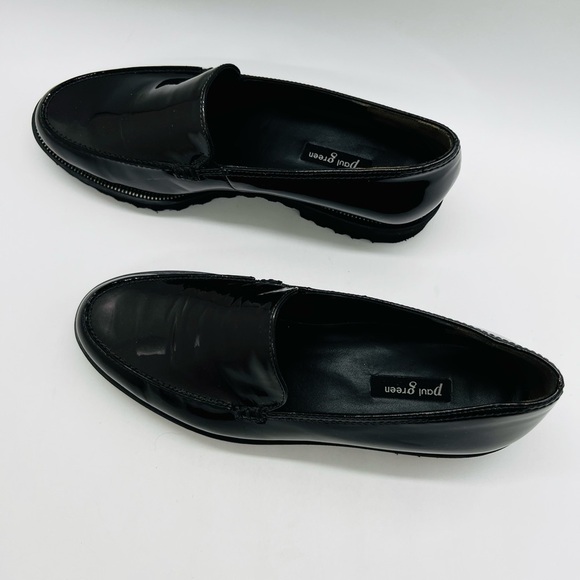 Paul Green Brown Patent Leather Women's Loafers Size 6.5 US - Picture 3 of 16